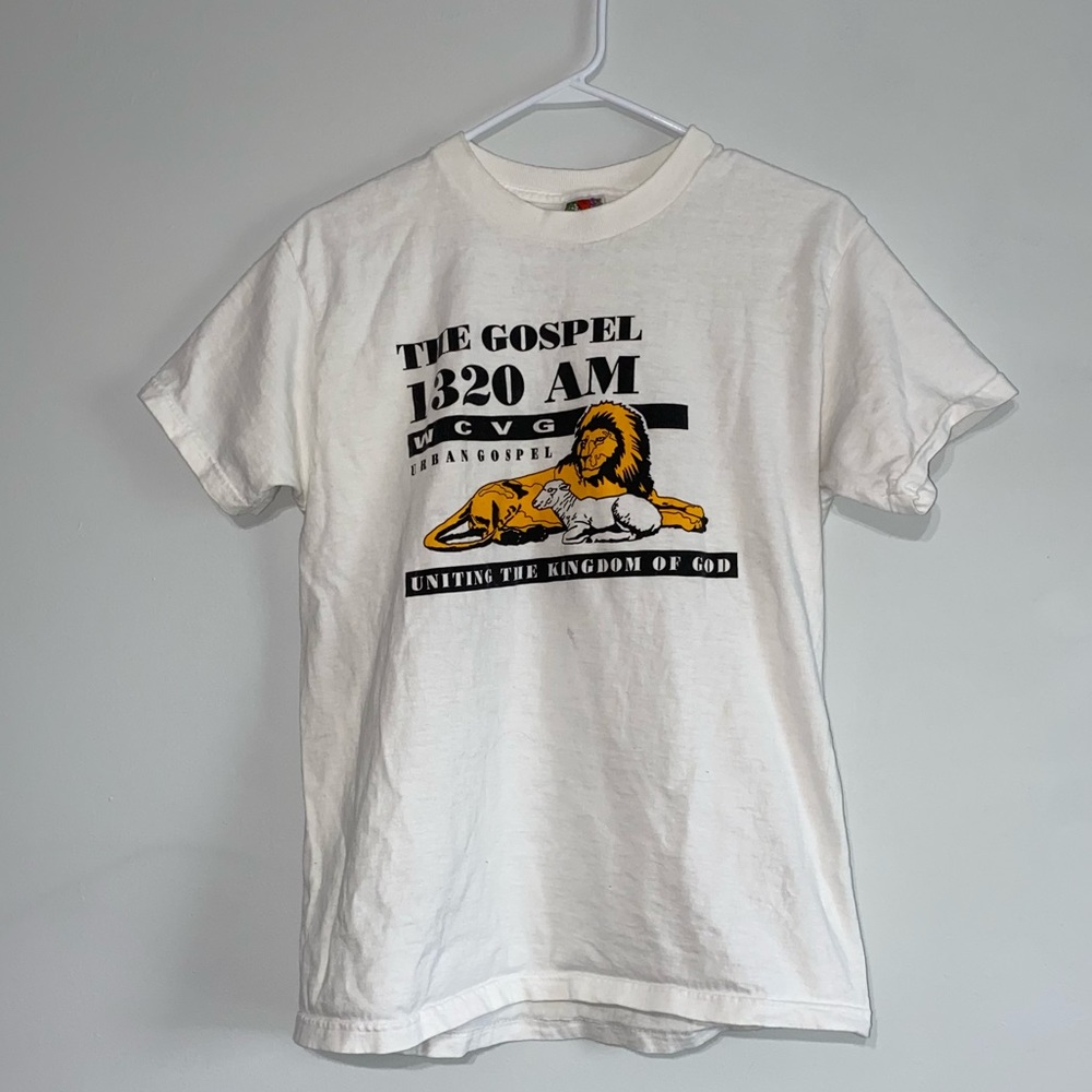 white t shirt with design